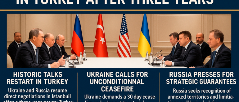 Russia-Ukraine talks resume in Turkey with mediation by Turkey and the U.S.
