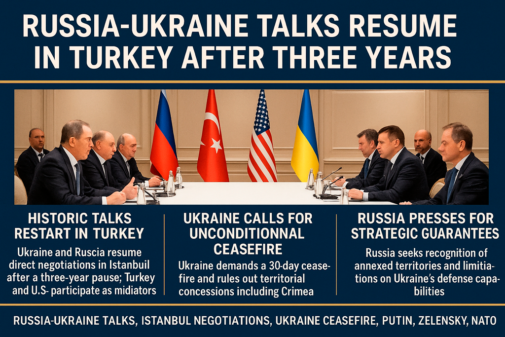Russia-Ukraine talks resume in Turkey with mediation by Turkey and the U.S.